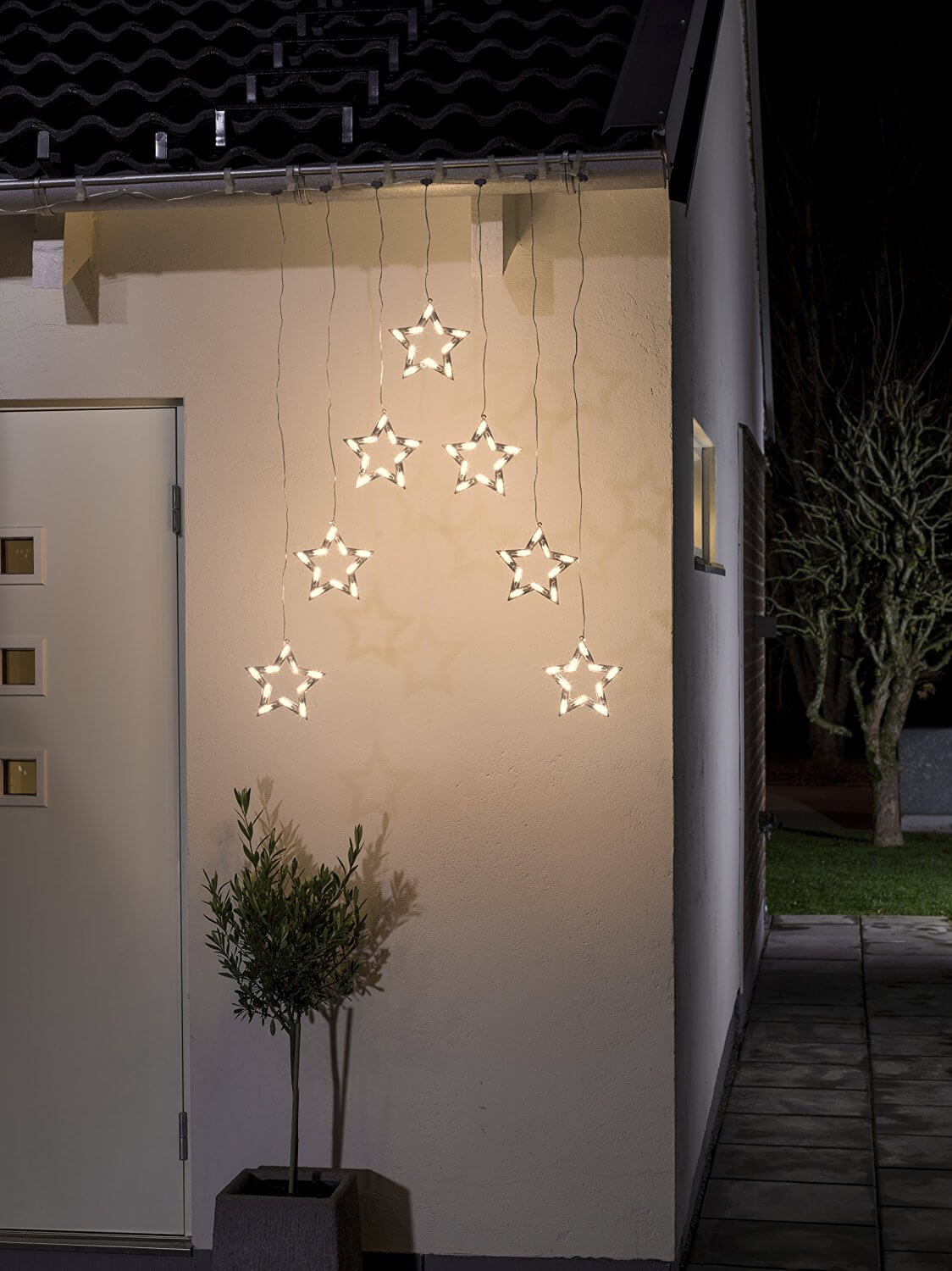 LED-Sternenvorhang 70 LEDs Konstsmide 4043-103 warmweiß