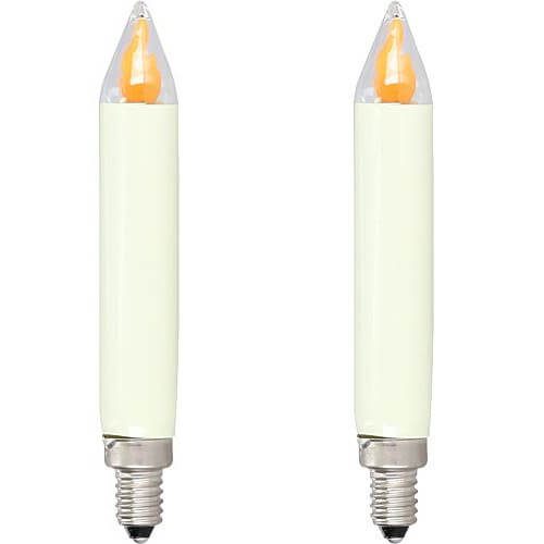 LED-Filament-Schaftkerze mit Flammensimulation 904932