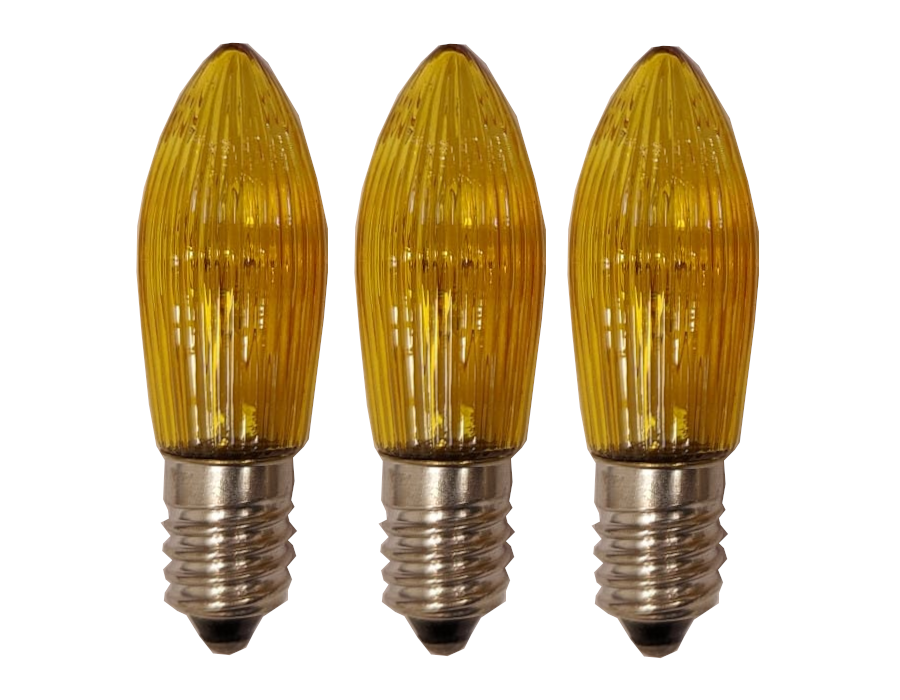 Topkerzen gelb wür die Weihnachtsbeleuchtung-ersatzkerzen-glühlampe-3Watt-14V