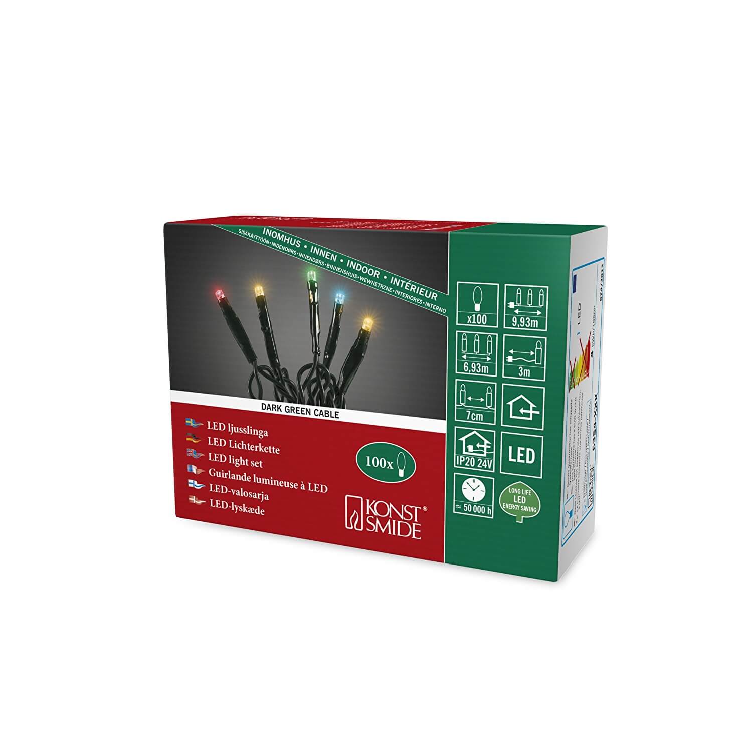 Micro LED Innenkette 100 bunte LEDs Onestring 6354-520