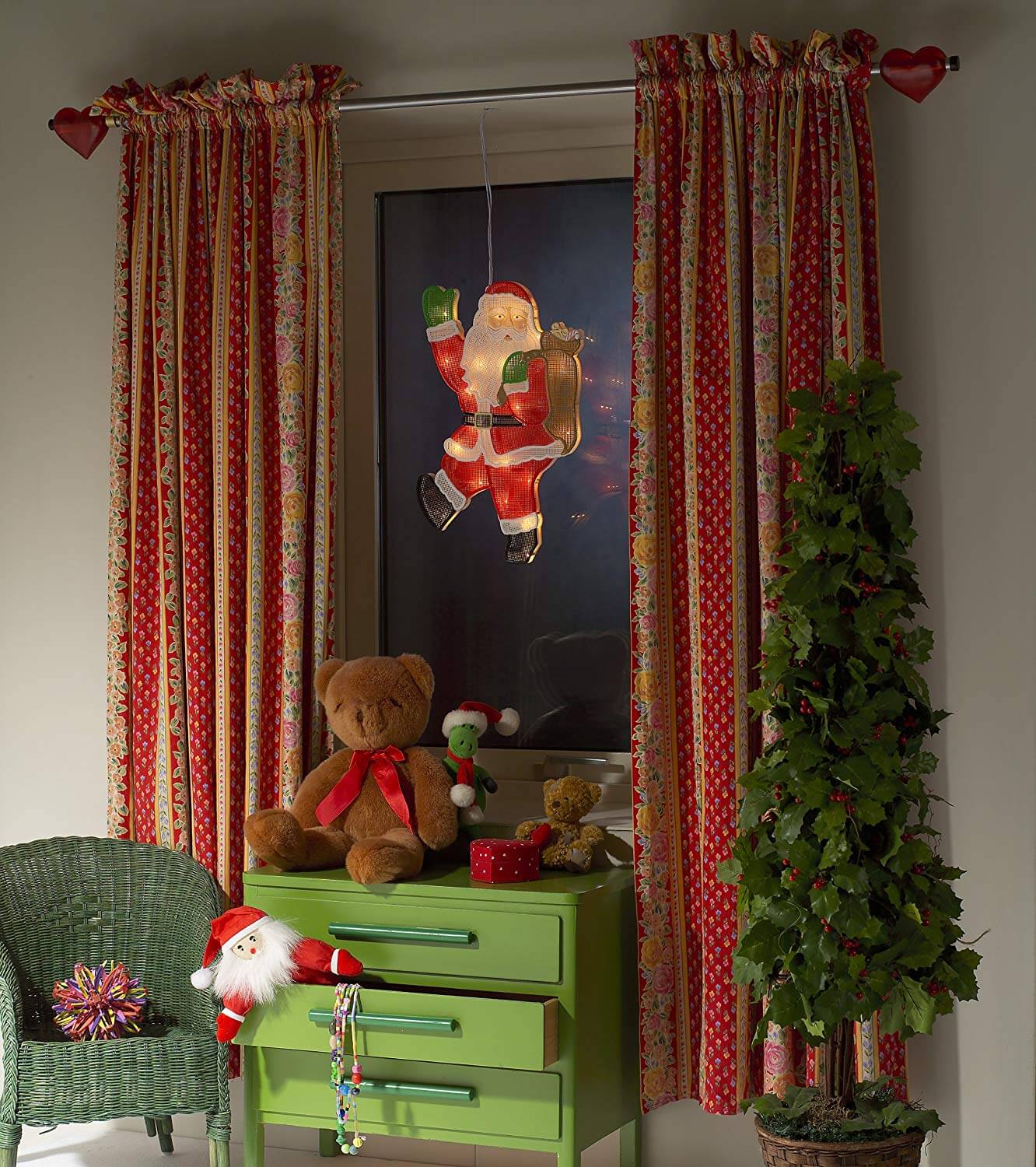 LED Fenstersilhouette Weihnachtsmann 2850-010