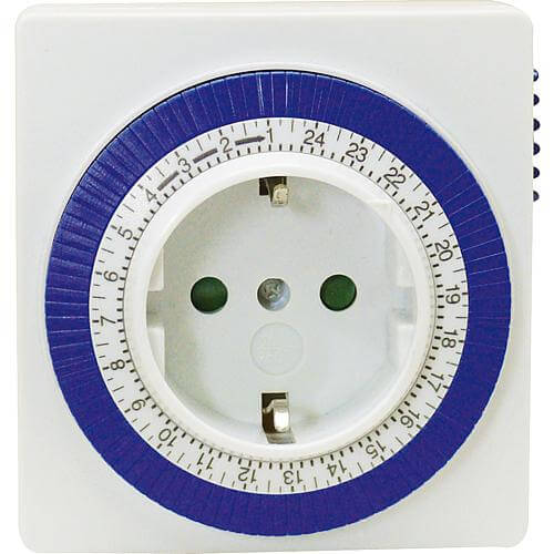 Elektromechanische Zeitschaltuhr 250V/16A weiß