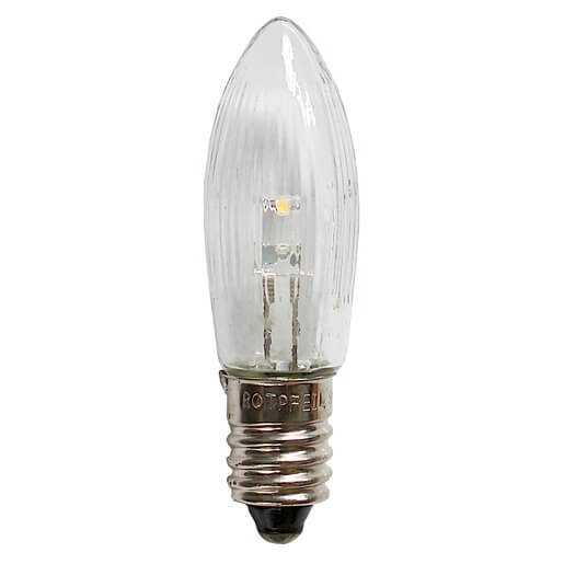 LED Ersatz Topkerzen E10 für 7 - 30 flammige Ketten ROTPFEIl 8710835690