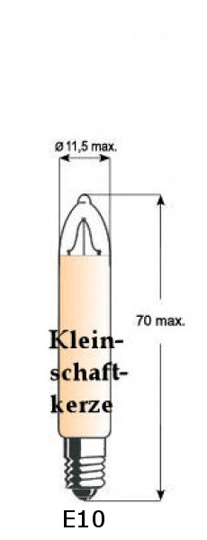 EGB Filament Kleinschaftkerzen 8-55V / 0,2W