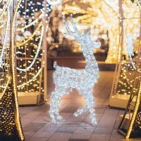 LED-Rentier-125cm-kaltweiss-als-Weihnachtsdekoration-f-r-den-Garten