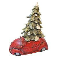 Auto-mit-Baum-Weihnachtsfigur-Weihnachtsdekoration